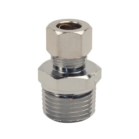 Brasscraft BrassCraft Plumb Shop 3/8 in. Compression pc X 1/2 in. D MIP Chrome Plated Brass Adapter 13X CD
